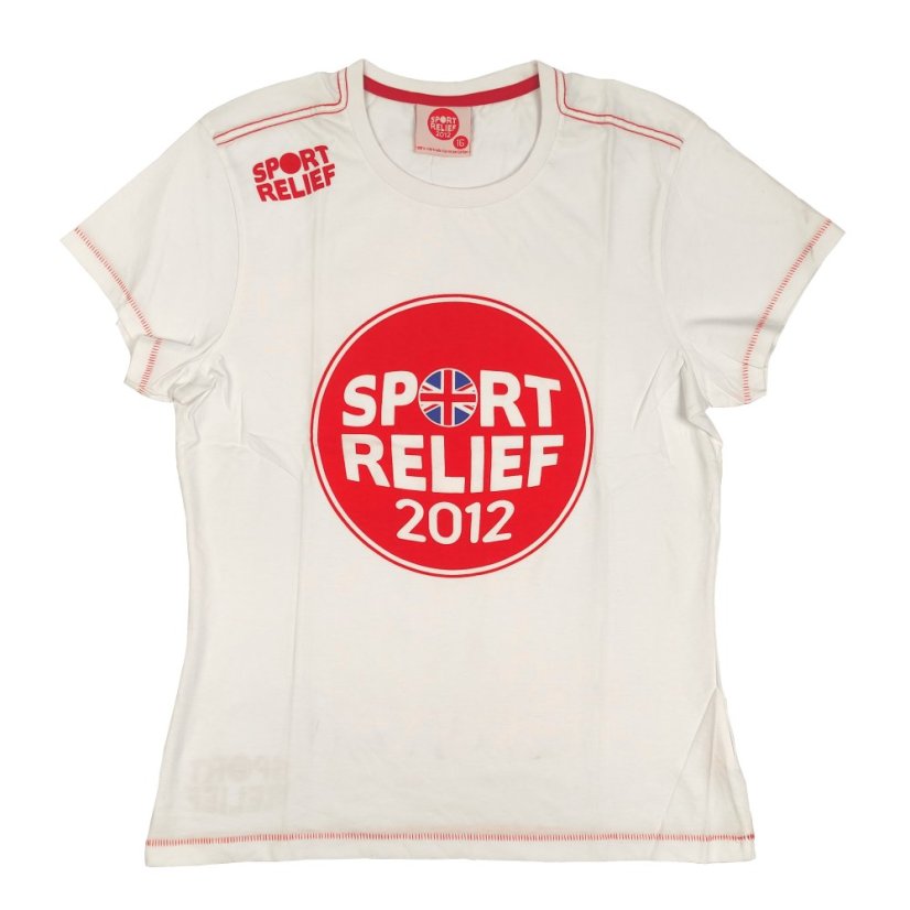 Sport Relief T Shirt Ladies White