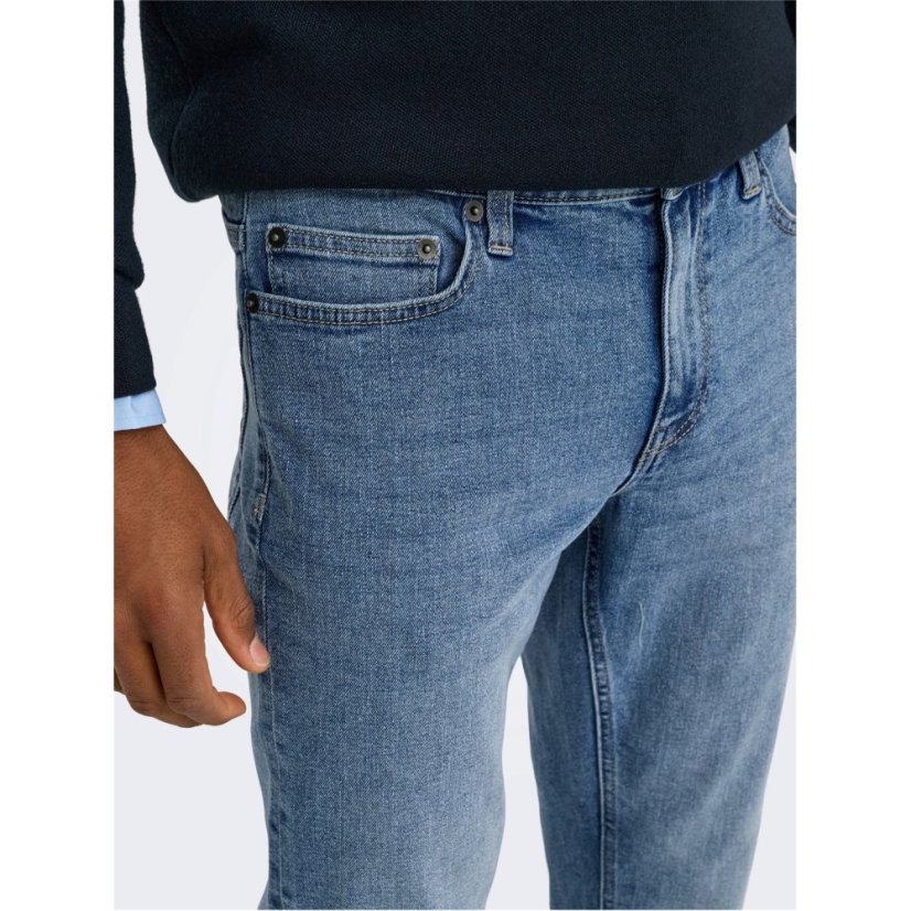Only and Sons Men's Slim Fit Jeans LBlue Denim