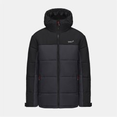 Gelert Boys' Hooded Quilted Long Sleeve Insulated Puffer Jacket Black