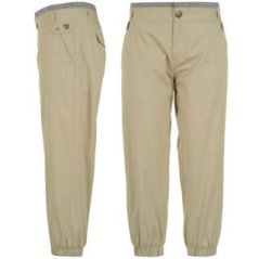 Lee Cooper Cuffed Three Quarter Chinos Ladies Oatmeal