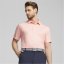 Puma Cloudspun Primary Polo Shirt Mens Flamingo Pin