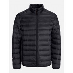 Jack and Jones Bradley Stand Collar Puffer Mens Black