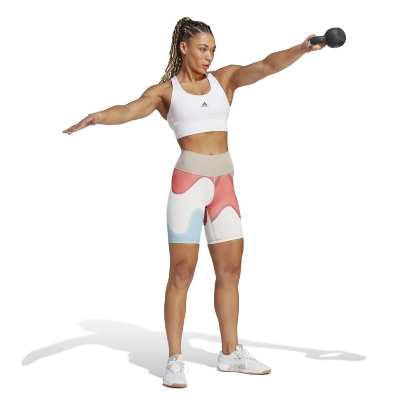adidas X Marimekko Optime Bike Shorts Womens Iceblu/Clowhi