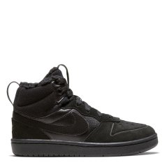 Nike Court Borough Mid 2 Little Kids' Boots BLACK/BLACK-BLA