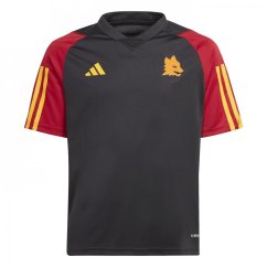 adidas Roma Training Shirt 2023 2024 Juniors Black