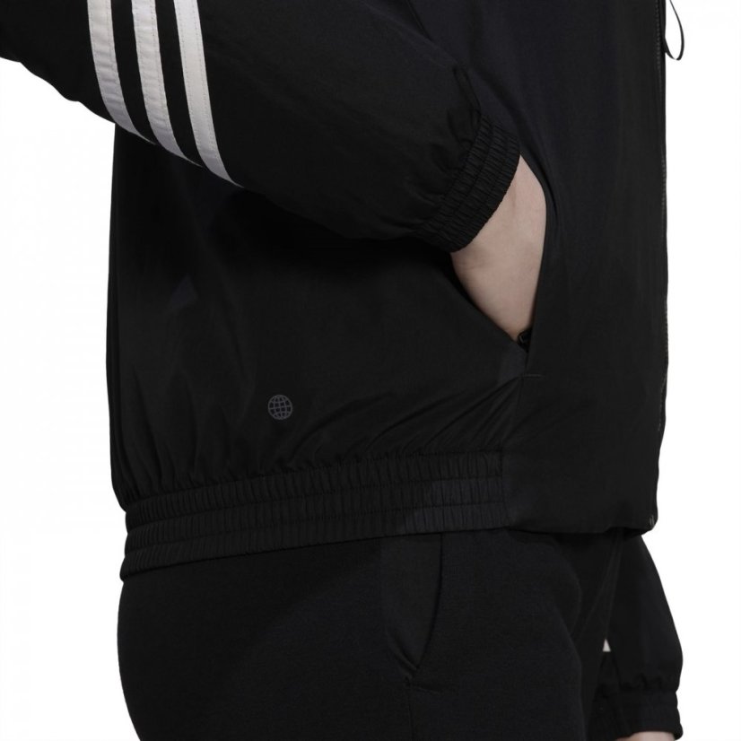 adidas Back to Sport Hooded Jacket Womens Black