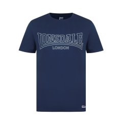 Lonsdale Tee Shirt Mens Navy