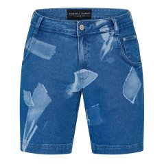 Criminal Damage Men's Shard Denim Shorts Blue