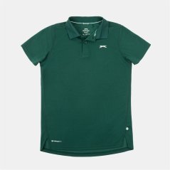 Slazenger Court Polo Shirt Junior Forest Green