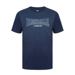 Lonsdale Tee Shirt Mens Geo Blue