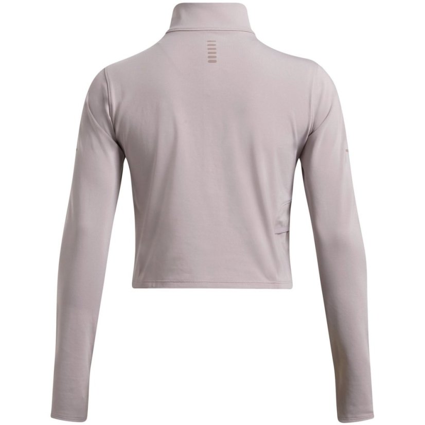 Under Armour Women's Launch Elite Half-Zip Long-Sleeve Performance Top Grey