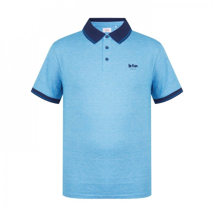 Lee Cooper Stripe Polo Mens Blue