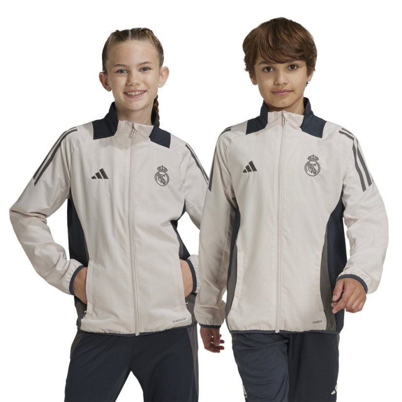 adidas Kids adidas Real Madrid European Training Tracksuit Top 24/25 Putty Mauve