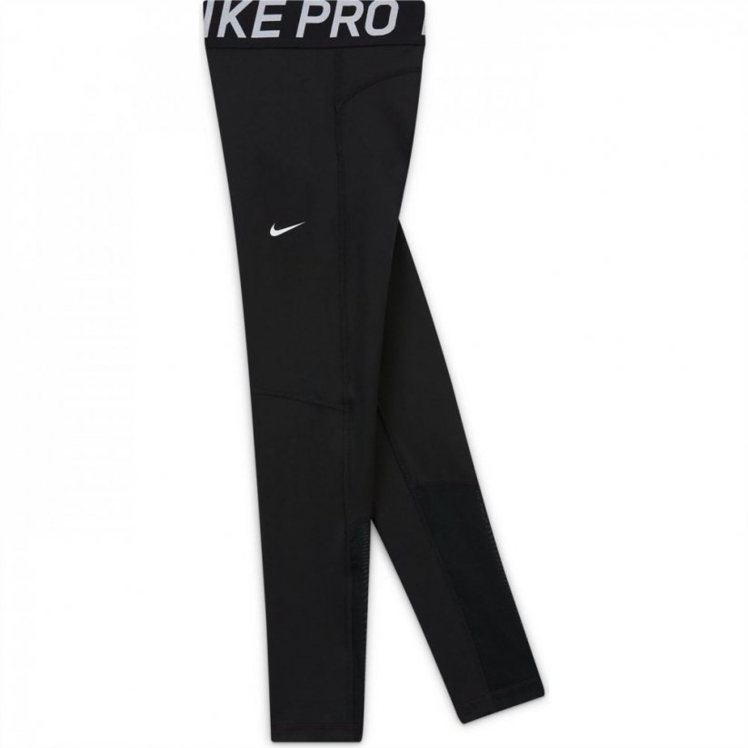 Nike Pro Girls Tights Black/White