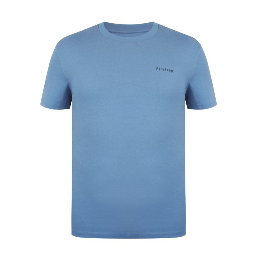 Firetrap Trek T Shirt Mens Blue