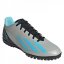 adidas X .4 Astro Turf Trainers Silver/Blue/Blk