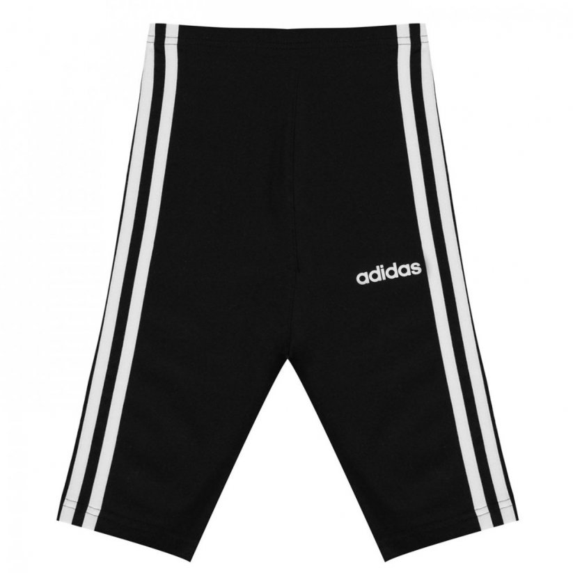 adidas Girls 3-Stripes Shorts Kids Black/White