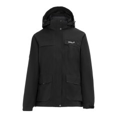 Gelert Women's 3-in-1 Windproof Fleece Lined Detachable Hood Long Sleeve Jacket Black