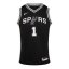 Nike San Antonio Spurs Wembanyama #1 Jersey Black