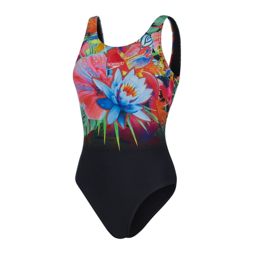 Speedo Digi U-Bk 1Pc Ld99 Black/Blue