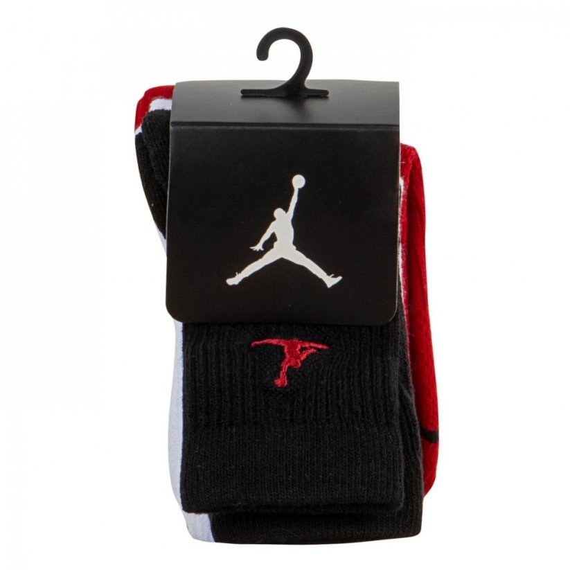 Air Jordan Jordan 3 Pack Crew Socks Infant's Gym Red