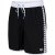 Arena Icons Unisex Bermuda Team Stripe Black White