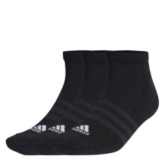 adidas Cushioned Sportswear Low Cut Socks 3 Pack Adults BLACK/WHITE