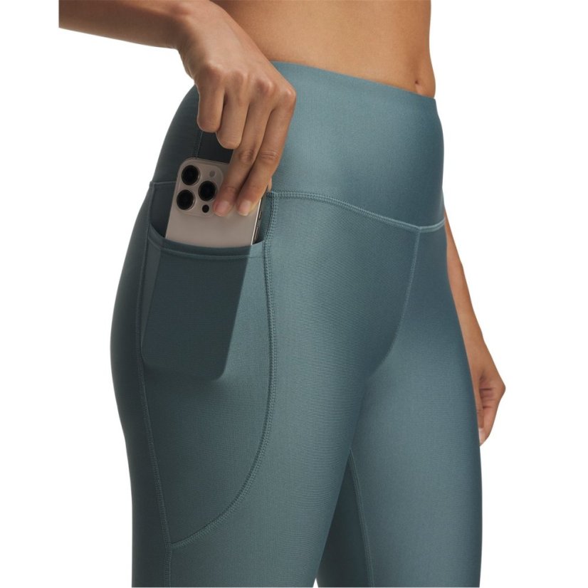 Under Armour Tech No-Slip Waistband Ankle Leggings Womens Jasper Blue