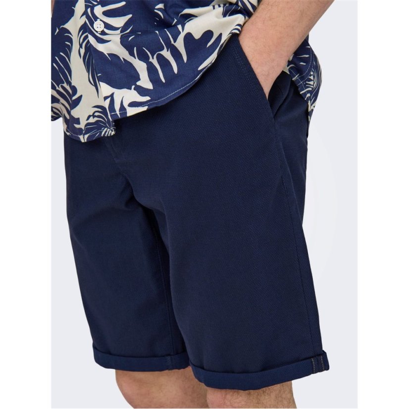 Only Men's Chino Shorts Dark Navy