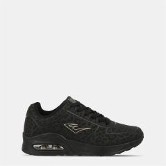 Everlast Kaiso Trainers Womens Black Leopard