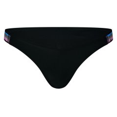 Puma Swim V-Shape Brazilian Bikini Bottoms Womens Black Combo