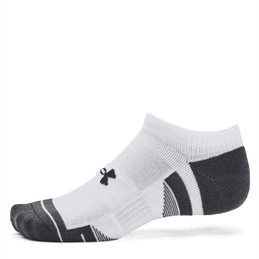 Under Armour UA Performance Tech 3-Pack No Show Socks Unisex White