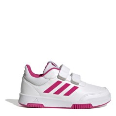 adidas Tensaur Hook and Loop Shoes Infant Girls White/Pink