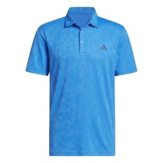 adidas Men's Short Sleeve Performance Polo Shirt Lucid Ray Blue
