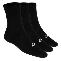 Asics Crew Three Pack Socks Mens Black