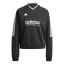 adidas Tiro Cut 3-Stripes Fleece Sweatshirt Black