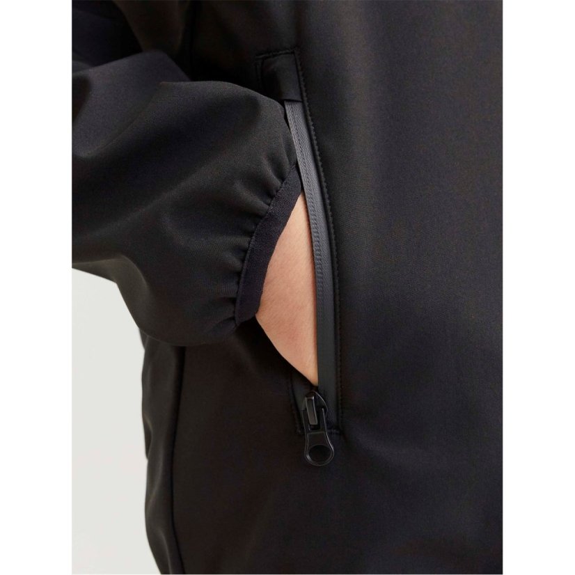 Jack and Jones Theo Softshell Jacket Junior Black