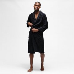 Ben Sherman Fleece Robe Black