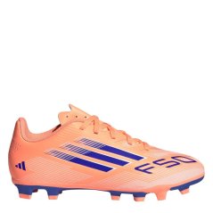 adidas F50 Club Childrens Firm Ground Football Boots Orange/Blue
