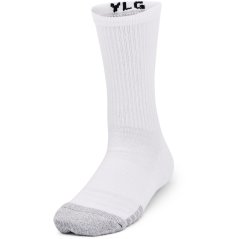 Under Armour Armour Heatgear Crew Socks 3 pack Junior White