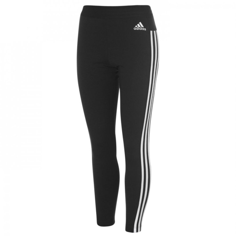 adidas Essentials 3 Stripe Leggings Womens Black/White