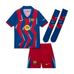 Nike Barcelona Fourth Minikit 25/26 Infants Blue/ Yellow