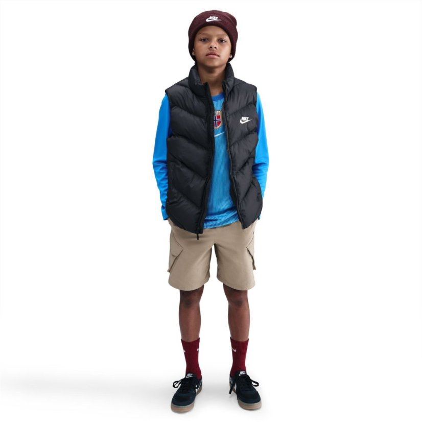 Nike Loose-Fit Puffer Vest Juniors Black