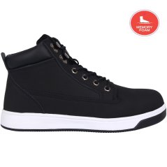 Dunlop Nebraska Steel Toe Cap Boots Mens Black/White