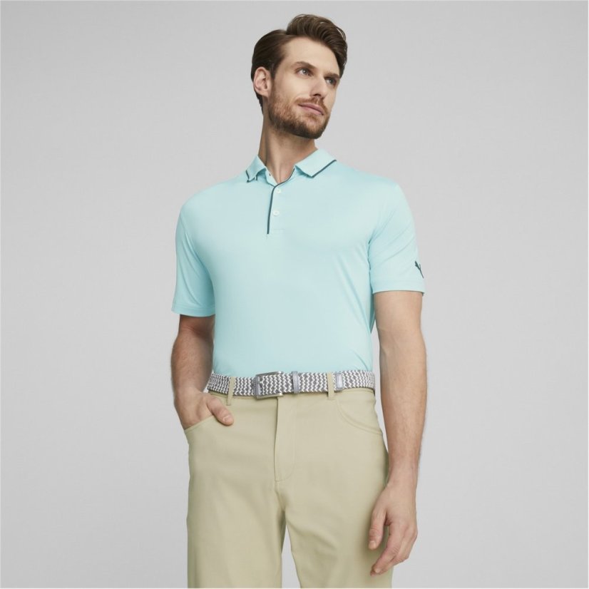 Puma Mattr Bridges Polo Shirt Mens Aqua