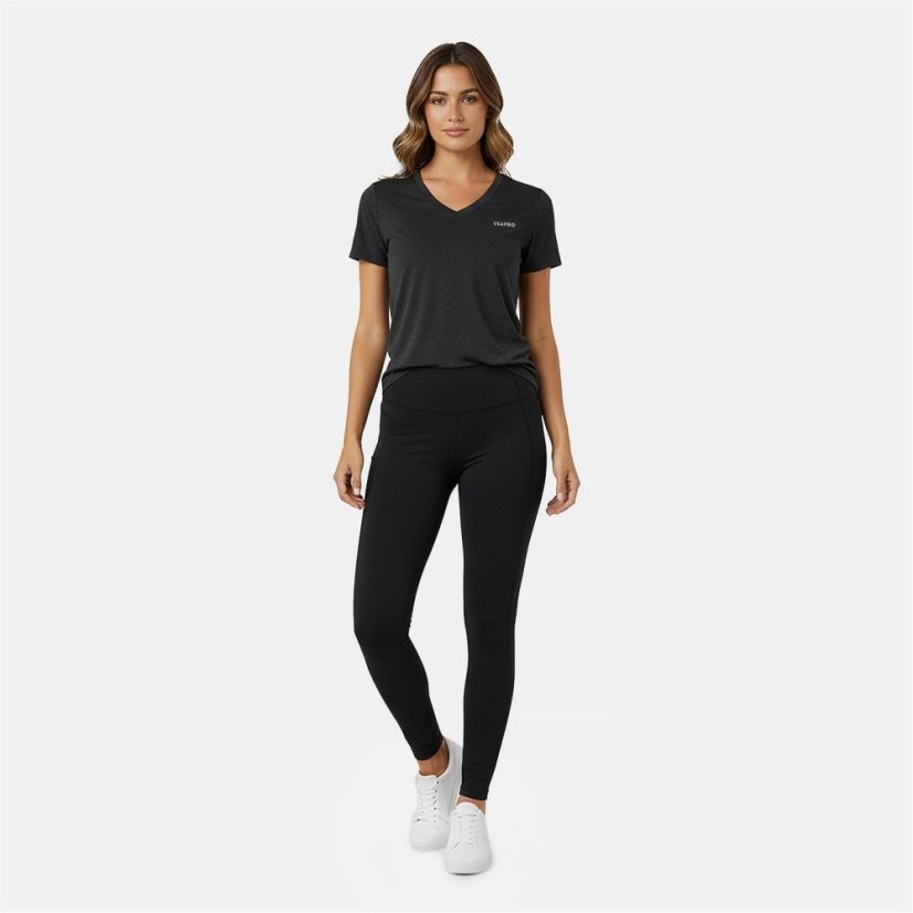 USA Pro The USA Pro Tech V Tee Ladies Black
