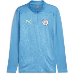 Puma Manchester City Training Hybrid Top Adults Blue