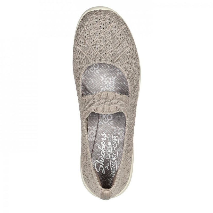 Skechers Ary Th Swt Ld44 Taupe Knt