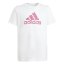 adidas Girls Essentials Linear T-Shirt White/Pink