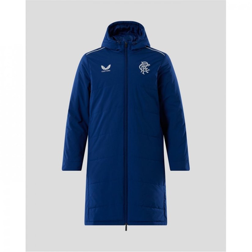 Castore Rangers Training Long Bench Jacket Navy